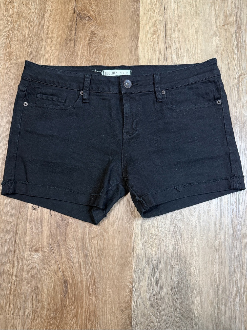 Bullhead Black Women's Denim Cutoff Shorts